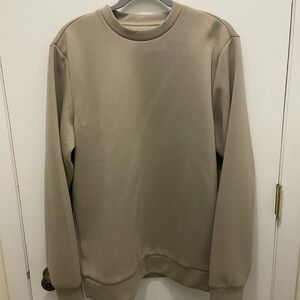 Mango Men's Beige Crewneck Sweater